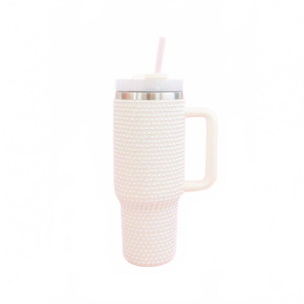 NEW ROCK PAPER SCISSORS stainless steel tumbler - 40oz in white